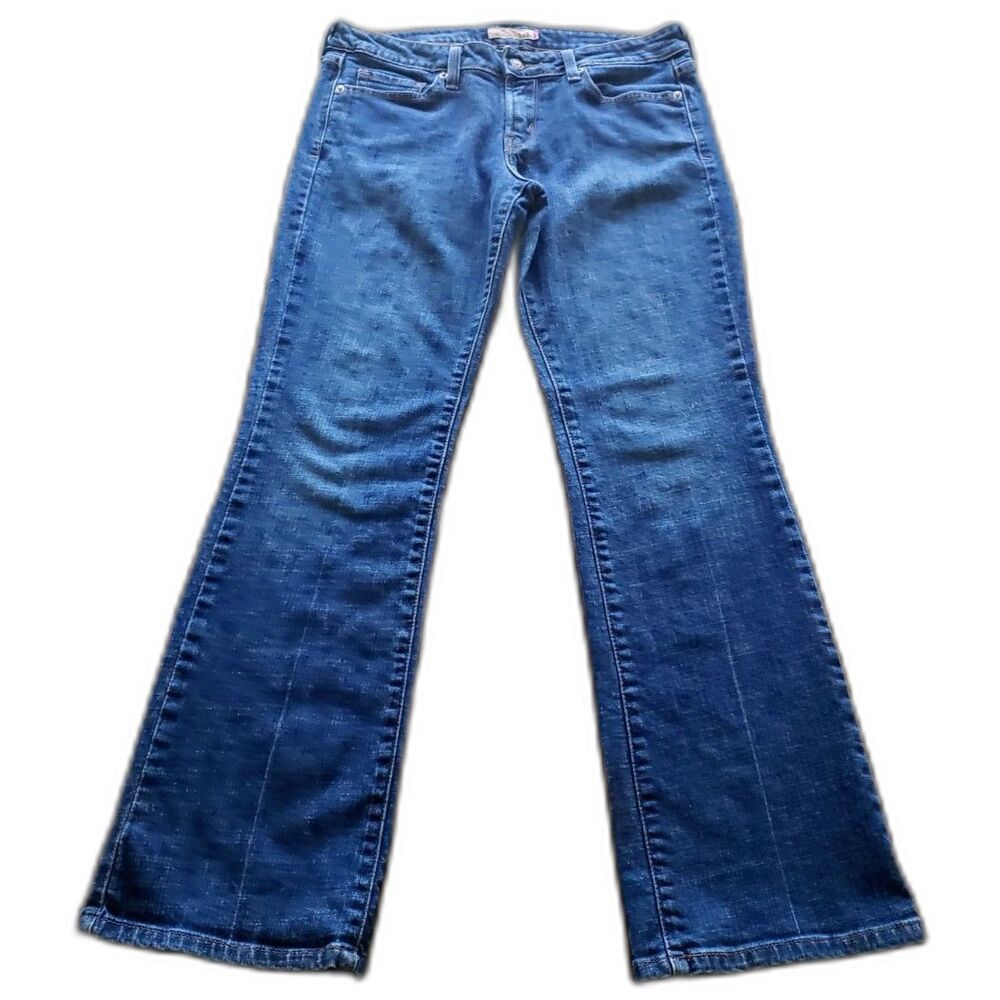 Levi's 545 Low Rise Bootcut Jeans Blue Wash Size 8 Medium Y2K Denim - Picture 3 of 9